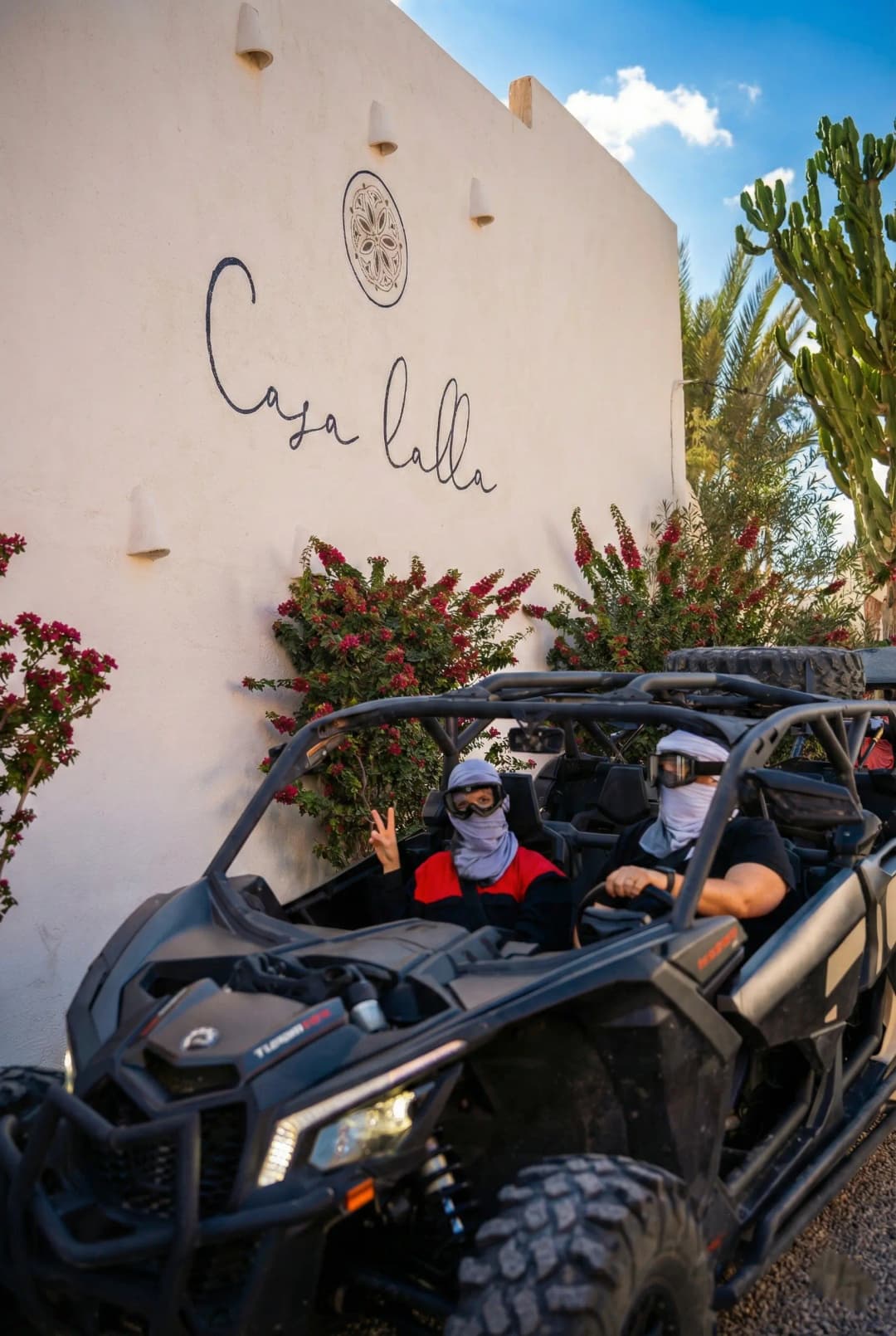 Off-road buggy tour adventure through the rugged trails of the Agafay Desert