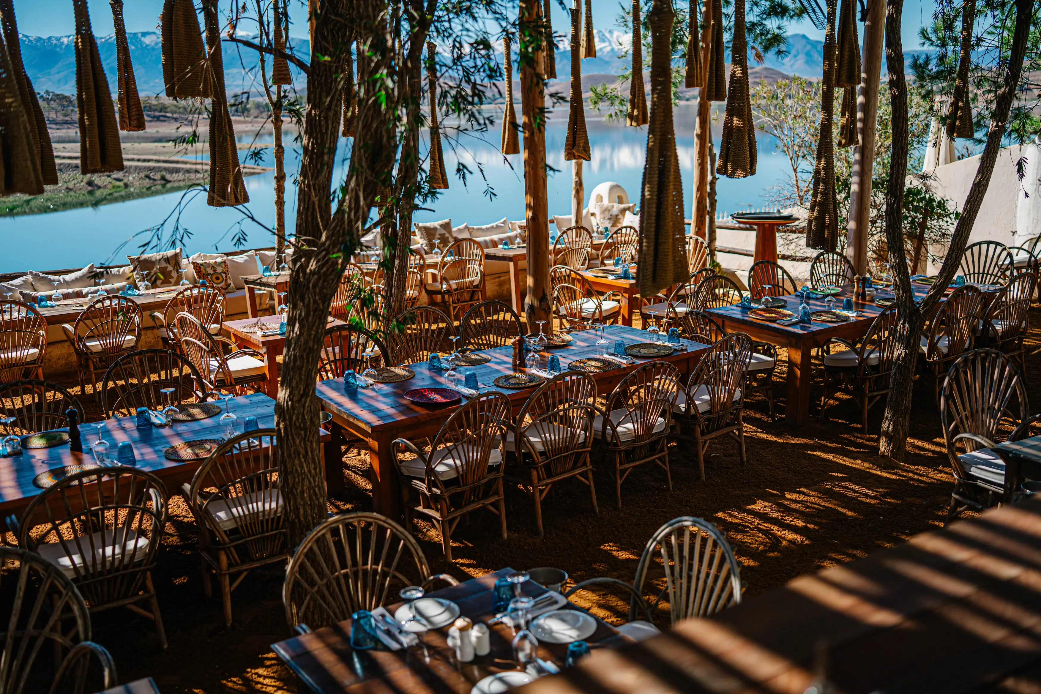 Fine Moroccan dining experience at a premium luxury restaurant in the Agafay Desert