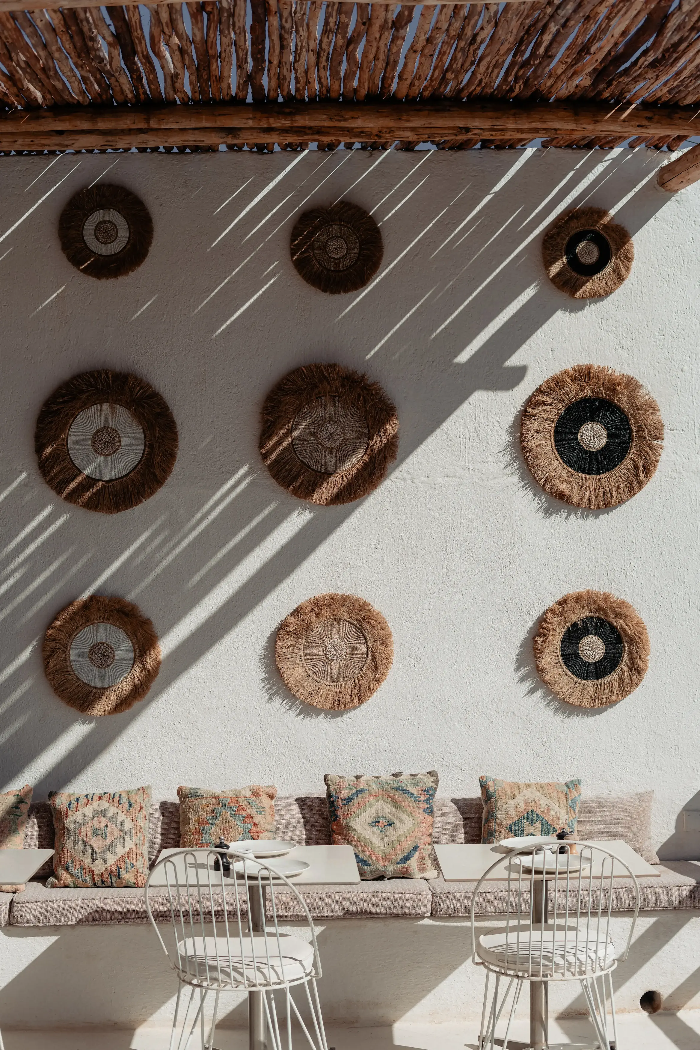 Signature cocktails on the rooftop at sunset with authentic agafay vibes