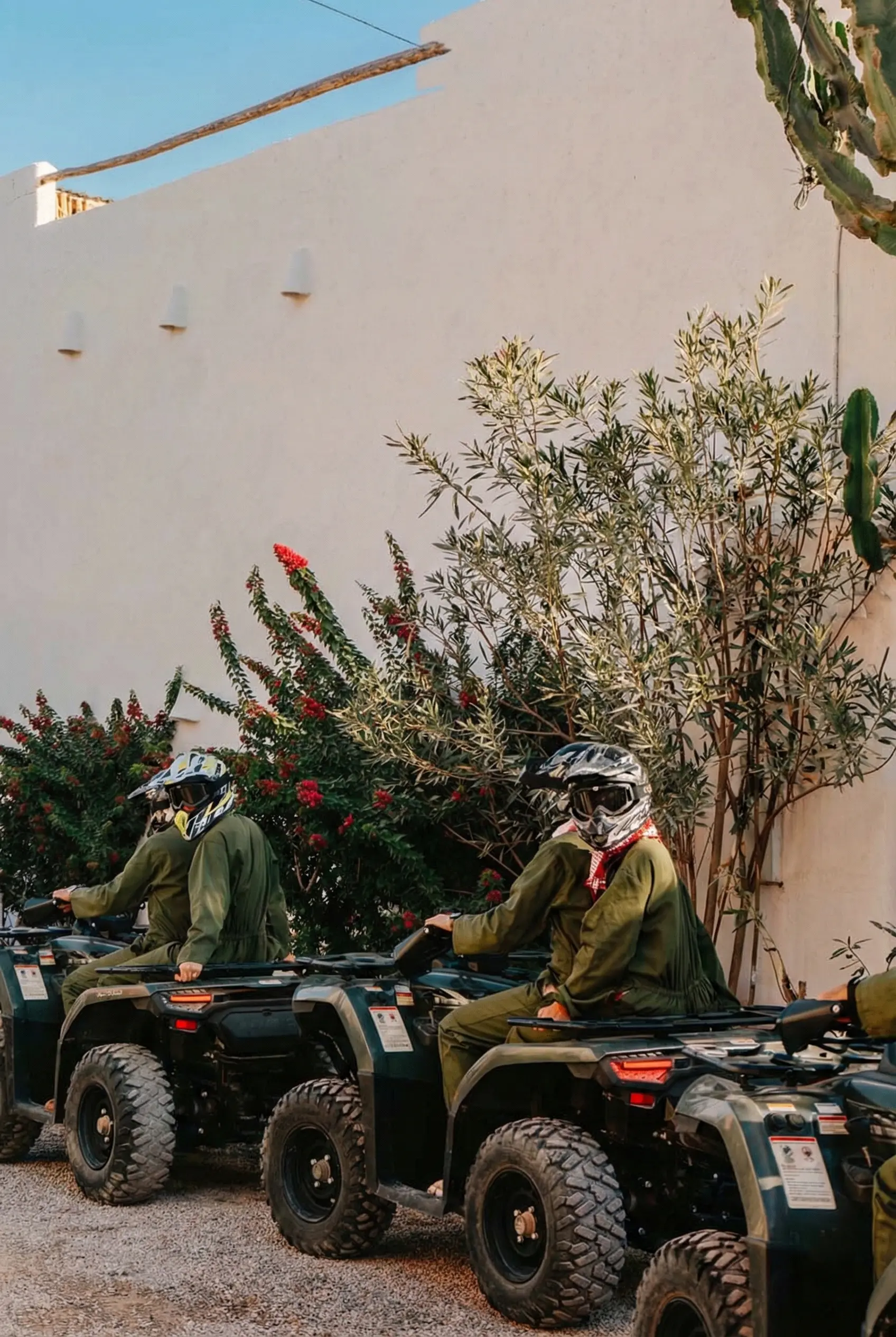 Feeling the adrenaline rush on a high-speed quad or buggy bike tour in Agafay vibes